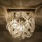 Large Catena Murano Glass Flush Mount Chandelier by J.T. Kalmar, 1970s, Image 2