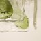 Lampada da parete o ad incasso in vetro soffiato a mano verde di JT Kalmar, anni '60, Immagine 9