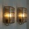 Iron and Bubble Glass Sconces Wall Lamps from Limburg, Germany, 1960, Set of 2 2