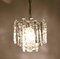 Modern Ice Glass Pendants from Kalmar, 1970, Set of 2, Image 3