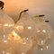 Tulip Flush Mount Chandelier in Glass & Brass from Kalmar, 1960s, Image 9