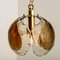 Chandelier Pendant Light in Smoked Glass and Brass from Kalmar, 1970s 7