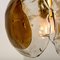 Chandelier Pendant Light in Smoked Glass and Brass from Kalmar, 1970s 10