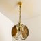 Chandelier Pendant Light in Smoked Glass and Brass from Kalmar, 1970s 15