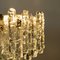 Ice Glass Wall Sconces and Chandeliers from Kalmar, Set of 4 15