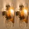 Crystal Glass Chandelier & Wall Lights by J.T. Kalmar, Set of 3 4