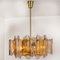 Crystal Glass Chandelier & Wall Lights by J.T. Kalmar, Set of 3 9