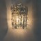 Ice Glass Wall Sconces with Brass Tone by J.T. Kalmar, Austria, Set of 2 8