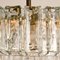 Chandelier in Glass and Brass J.T. Kalmar, 1960 2