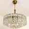 Chandelier in Glass and Brass J.T. Kalmar, 1960 6