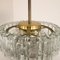 Chandelier in Glass and Brass J.T. Kalmar, 1960 4