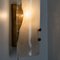 Brass and Glass Hand Blown Murano Glass Wall Lights by J.T. Kalmar 1960s, Set of 2 2