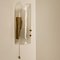 Brass and Glass Hand Blown Murano Glass Wall Lights by J.T. Kalmar 1960s, Set of 2 5