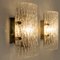 Structured Ice Glass Wall Sconces from Kalmar, 1960, Set of 2 13