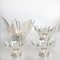 Ice Glass Candleholders or Bowls Set by Wirkkala for Humppila, 1960s 2