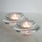 Crystal Glass Votive Candleholders from Royal Copenhagen, Set of 2 2