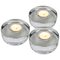 Bougeoirs Votive en Cristal de Verre par Kosta Boda pour Orrefors, Set de 3 1