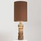 Ceramic Table Lamp with Silk Lampshade by B. Rooke 11