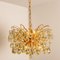 Large Brass and Crystal Chandelier by Ernst Palme, Germany, 1970s 7