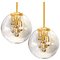 Space Age Brass and Blown Glass Lights from Doria, 1970s, Immagine 1