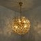 Brass & Gold Murano Glass Sputnik Light Fixtures by Paolo Venini for Veart, Set of 3 11