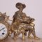 Vintage Gilded Antimony and Alabaster Clock 3