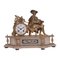 Vintage Gilded Antimony and Alabaster Clock 1