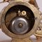 Vintage Gilded Antimony and Alabaster Clock 9