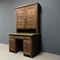 Painted Pine Bureau with Top Cabinet 15