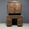 Painted Pine Bureau with Top Cabinet 1