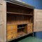 Painted Pine Bureau with Top Cabinet 11