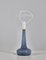 Danish Blue Blown Glass Table Lamp by Esben Klint for Le Klint & Holmegaard, 1949 7