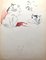 Marie Paulette Lagosse, The Cats, Pen on Paper, años 70, Imagen 3