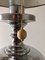 Lámpara de mesa italiana Mid-Century grande de cromo, años 60, Imagen 3