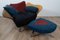 Flower Chair with Ottoman by Giorgio Saporiti for Il Loft, 1990s, Set of 2 6