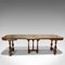 Large Antique Fench Walnut Extending Dining Table, 1900s 6