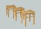 Vintage Straw Stools, 1950s, Set of 3, Image 1