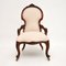 Antique Victorian Walnut Nursing Chair, Image 3