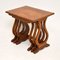 Regency Style Figured Walnut Nesting Tables, 1930s, Set of 3 9