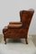 Art Deco Leather Wing Lounge Chairs, 1930s, Set of 2, Image 26