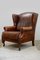 Art Deco Leather Wing Lounge Chairs, 1930s, Set of 2, Image 27