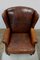 Art Deco Leather Wing Lounge Chairs, 1930s, Set of 2, Image 17