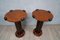 Mid-Century Italian Round Walnut Side Tables, 1950s, Set of 2, Image 5