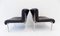 Black Leather Lounge Chairs from Girsberger, 1980s, Set of 2, Image 10