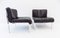 Black Leather Lounge Chairs from Girsberger, 1980s, Set of 2 20