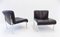 Black Leather Lounge Chairs from Girsberger, 1980s, Set of 2 1