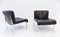 Black Leather Lounge Chairs from Girsberger, 1980s, Set of 2, Image 1