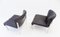 Black Leather Lounge Chairs from Girsberger, 1980s, Set of 2 6