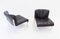 Black Leather Lounge Chairs from Girsberger, 1980s, Set of 2 13