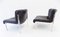 Black Leather Lounge Chairs from Girsberger, 1980s, Set of 2 16